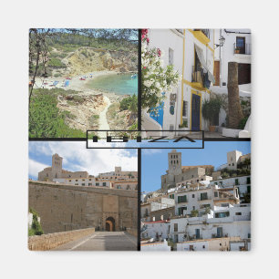 aimant photomontage de l'île d'Ibiza dans les Îl
