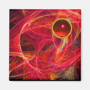 AIMANT PHOTON FROID AVEC PIERRE ROUGE EN RUBY