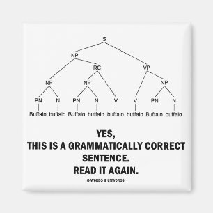 Aimant Phrase grammaticalement correcte de Buffalo (8