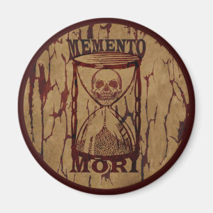 Aimant Phrase latin - Saisir Le Jour - Crâne Memento Mori