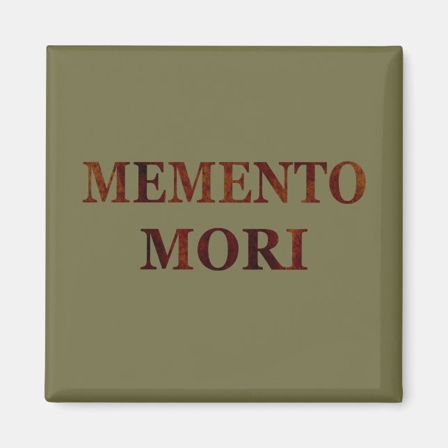 Aimant Phrase latin - Saisir le Jour - Memento Mori (Devant)