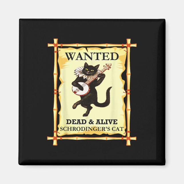 Aimant Physique Chat de Schrodinger Physicien quantique (Devant)