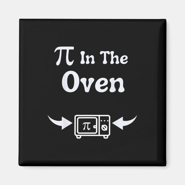 Aimant Pi au four Annonce de grossesse pour le jour de Pi (Devant)