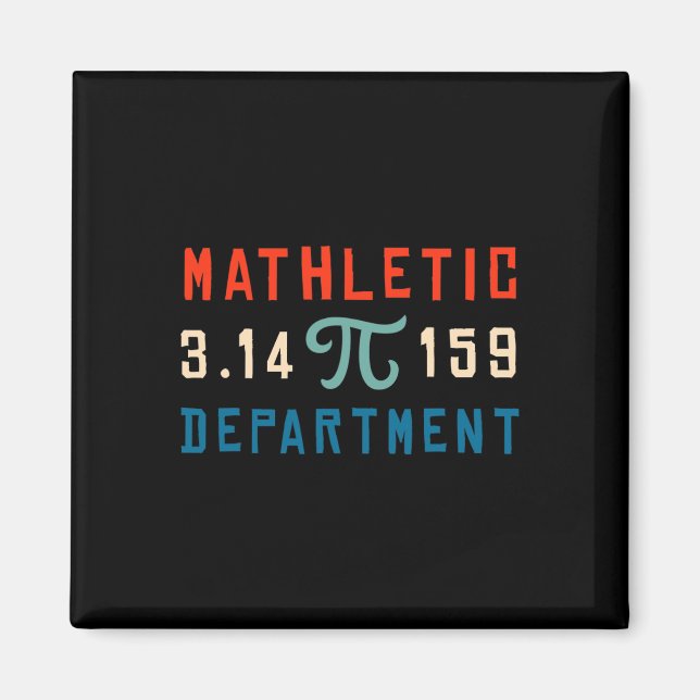 Aimant Pi Day 2025 Math Lover Mathématiques Mathletic Dep (Devant)