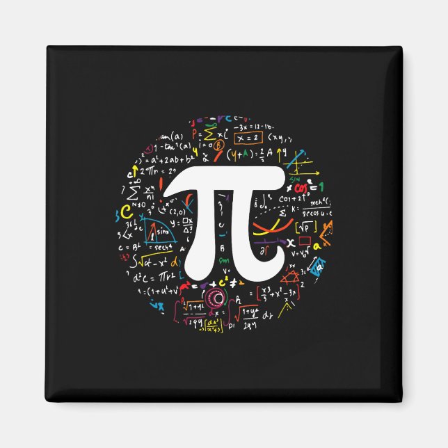 Aimant Pi Day 3.14159 Pi Symbole Enseignant Sciences Et M (Devant)