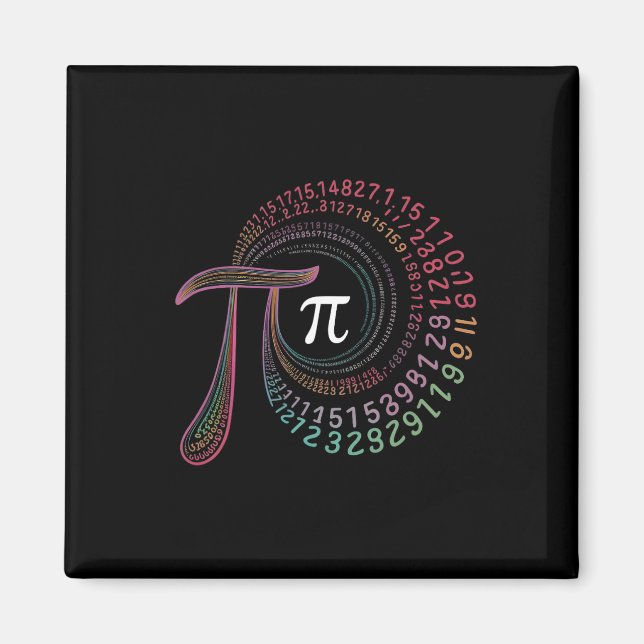 Aimant Pi Day 3.14159 Pi Symbole Enseignant Sciences Et M (Devant)