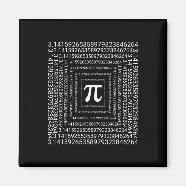 Aimant Pi Day 3.14 Math Enseignant Enfants Garçons Filles (Devant)