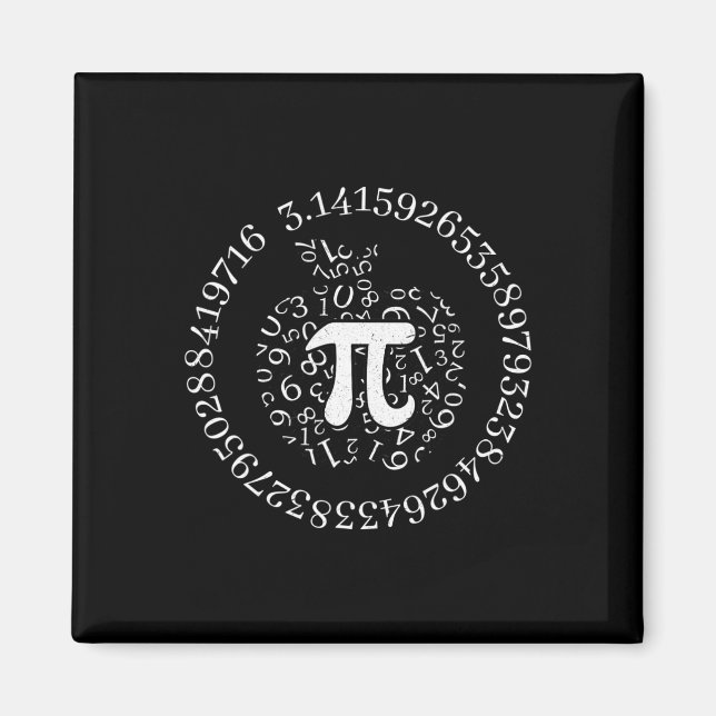 Aimant Pi Day Apple Graphic Cute Funny Math Lover Pie Pun (Devant)