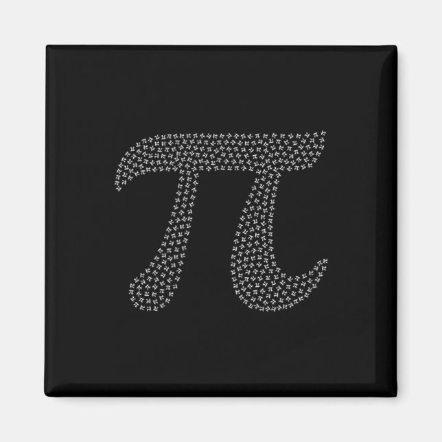 Aimant Pi Day Cute 3.14 Mini Geek de mathématiques Symbol (Devant)
