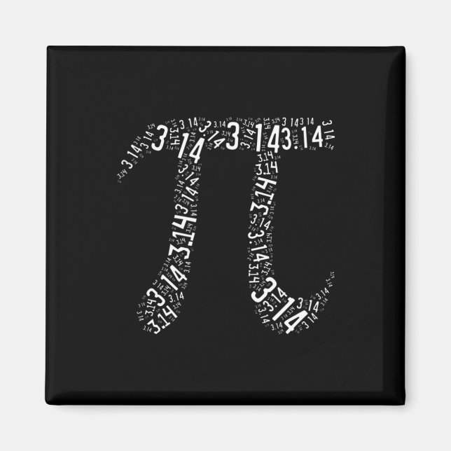 Aimant Pi Day - Geek Nerd - Love Math Pi Symbole - Kids M (Devant)