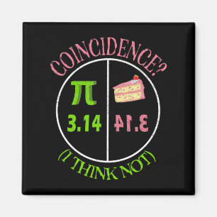Aimant Pi Day Math Lover 3.14 Coïncidence De Tarte Je Ne