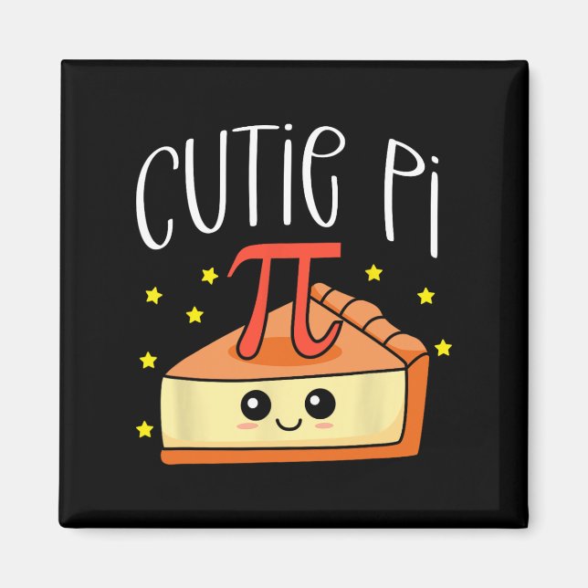 Aimant Pi Day Math Lover Étudiant Enseignant 3.14 Cutie P (Devant)