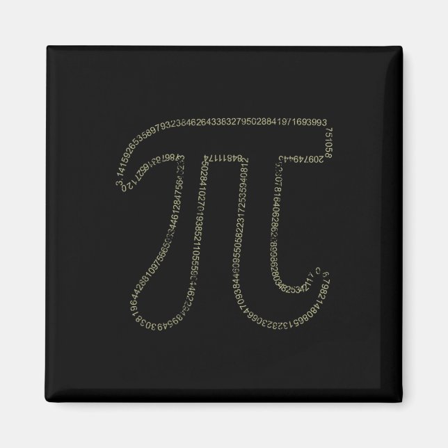 Aimant Pi Day Math Pi 3.14 Numéros Pour Hommes Femmes Et  (Devant)