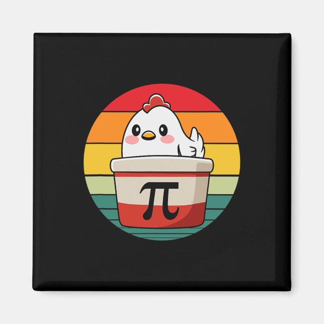 Aimant Pi Day Picken Pot Pie Funny Math Enseignant Nerd G (Devant)