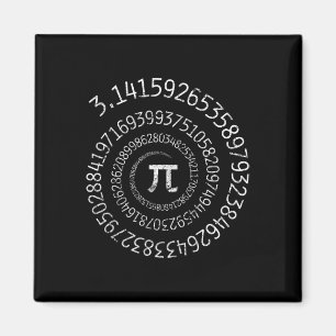Aimant Pi Day Shirt Spiral Pi Math Conception Pour Pi Day