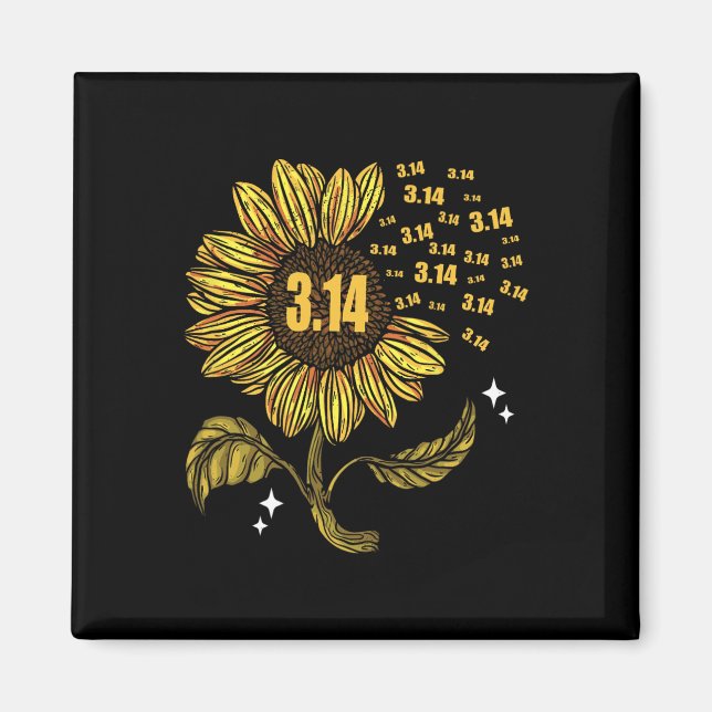 Aimant Pi Jour 3.14 Numéro Symbole Pour Enseignant Math (Devant)