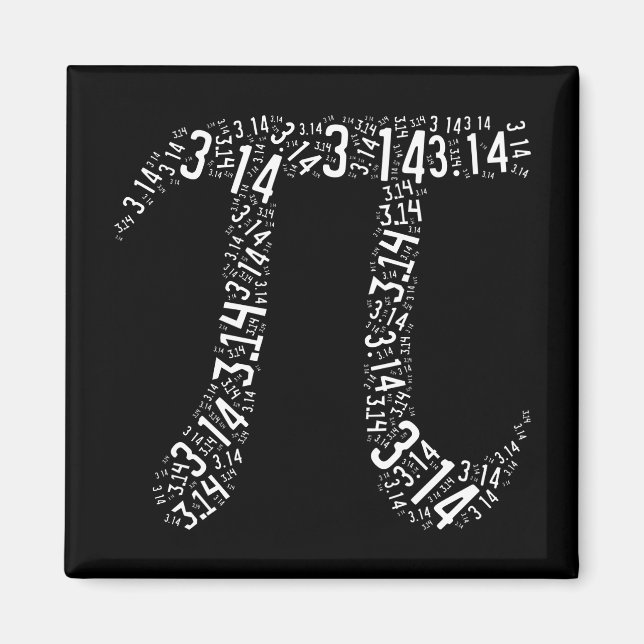 Aimant Pi Math Nerd (Devant)