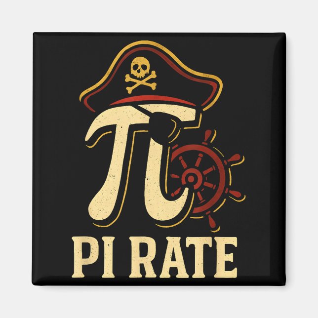 Aimant Pi Rate Funny Math Pirate Pi Day 3.14 Teacher  (Devant)