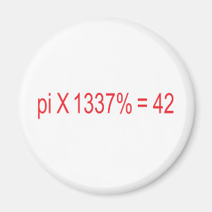 Aimant pi X 1337 % = 42