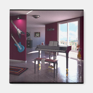 Aimant Piano dans l'aimant de pièce
