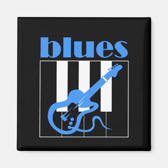 Aimant Piano et blues de guitare (Devant)
