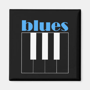 Aimant Piano frais de bleus