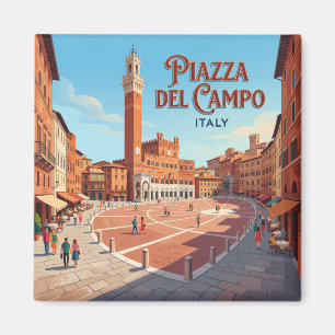 Aimant Piazza del Campo Sienne Italie