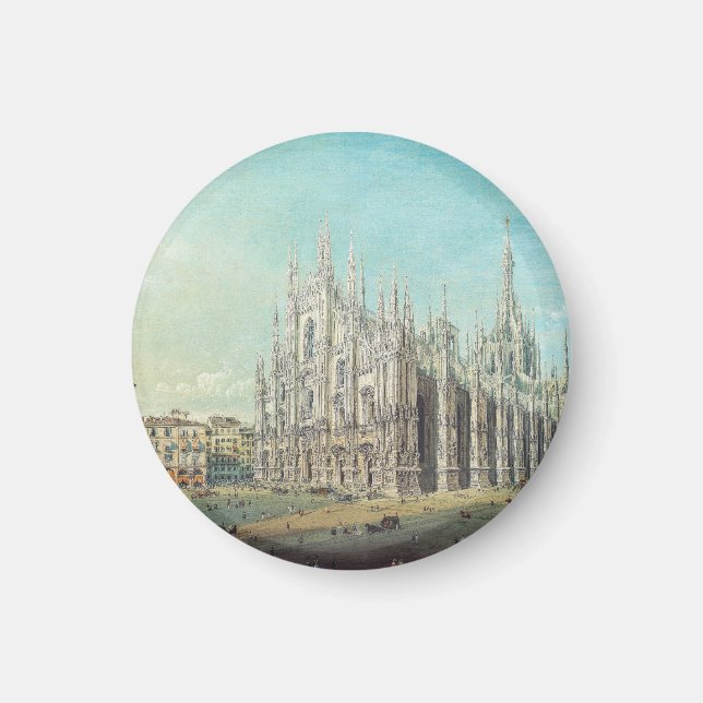 Aimant Piazza del Duomo à Milan par Carlo Bossoli (Devant)