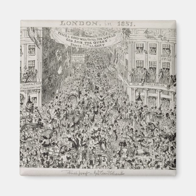 Aimant Piccadilly pendant la Grande Exposition, 1851 (Devant)