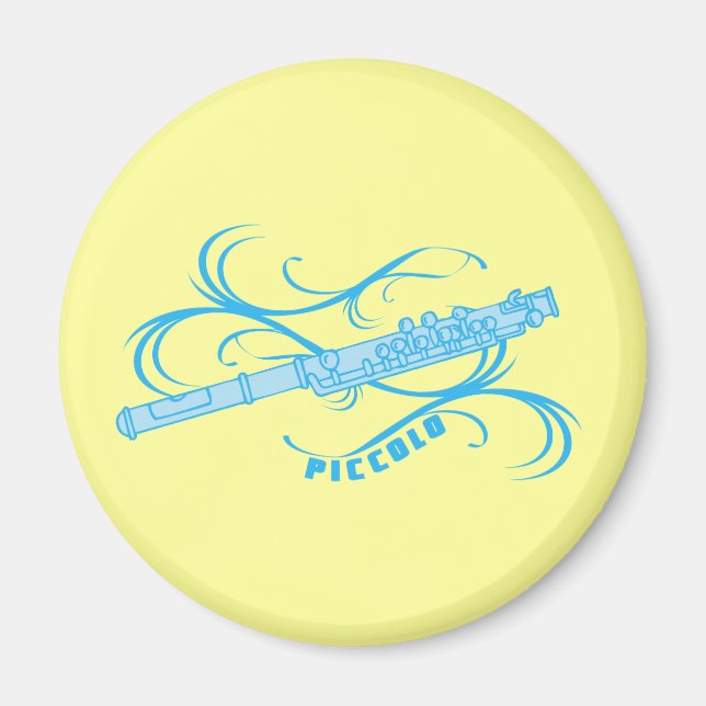 Aimant Piccolo bleu (Devant)