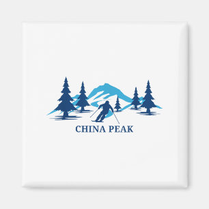 Aimant Pichet de Chine station de ski de Californie skieu