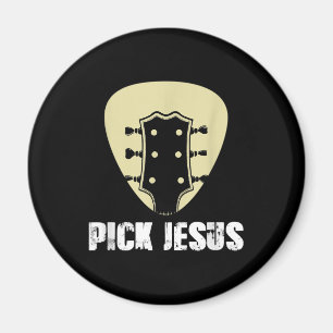 Aimant Pick Jesus Religious Musician Venin Idea Guitar