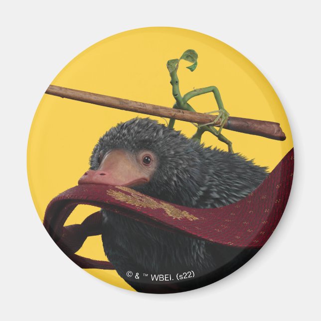 Aimant Pickett & Teddy avec baguette et Cravate (Devant)