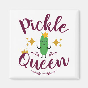 Aimant Pickle Queen Pickles Lover Femmes Filles