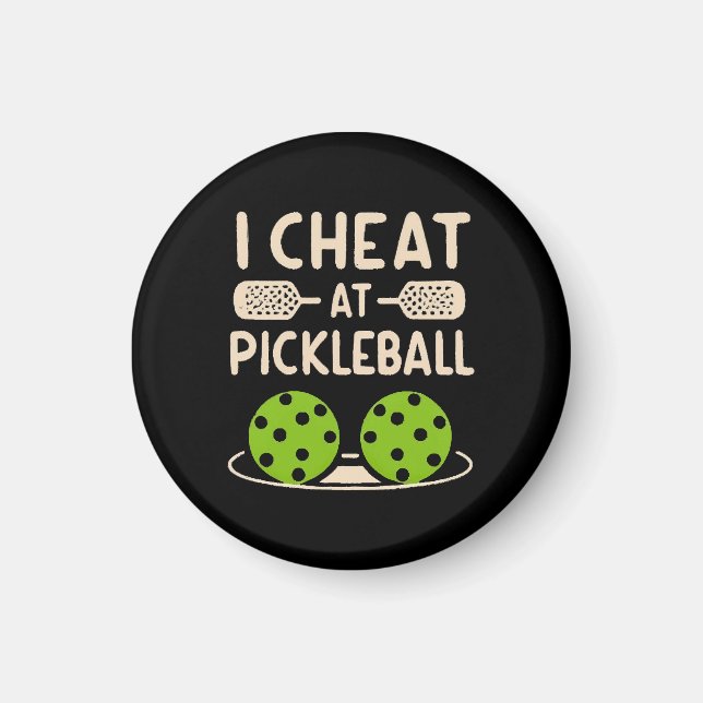 Aimant Pickleball Drôle (Devant)