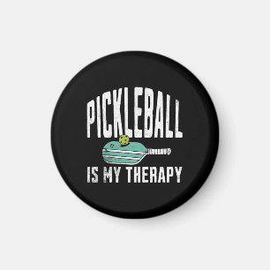 Aimant Pickleball est ma thérapie Pickle balle Vintage