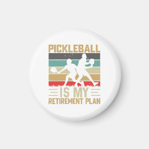 Aimant Pickleball Est Mon Plan De Retraite Drôle Pickleba