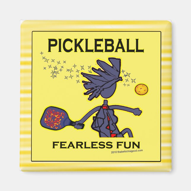 Aimant Pickleball Fearless (Devant)