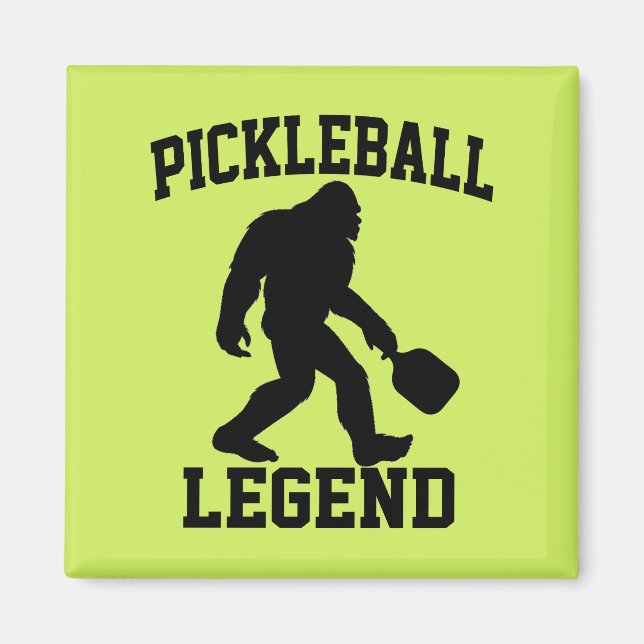 Aimant Pickleball Legend Funny Bigfoot (Devant)