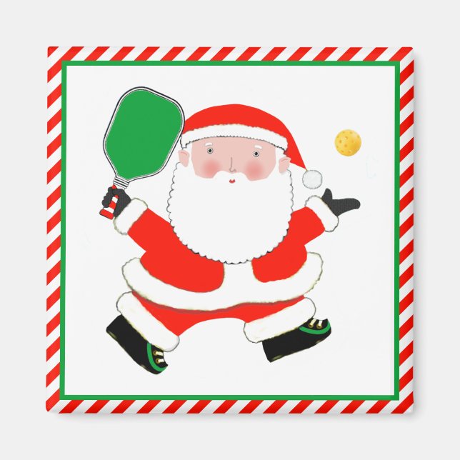 Aimant Pickleball Noël Stocking Stuffers (Devant)