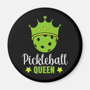 Aimant Pickleball Queen Funny Pickball Ball Queen