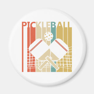 Aimant Pickleball Rétro Vintage 