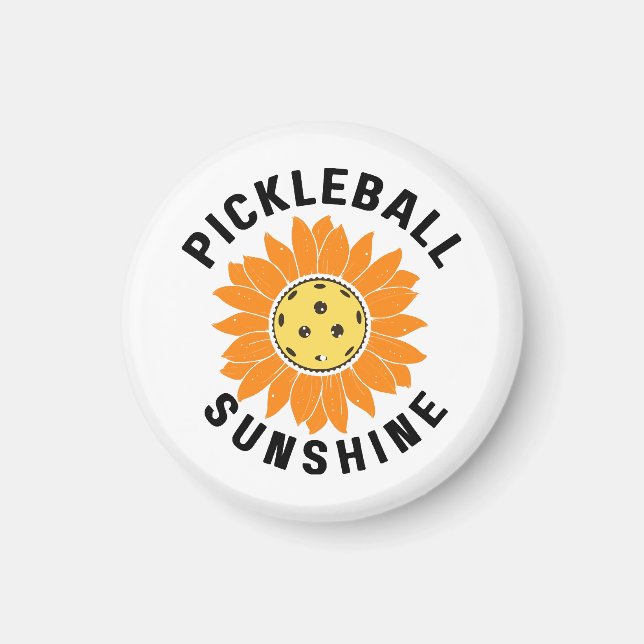 Aimant Pickleball soleil (Devant)