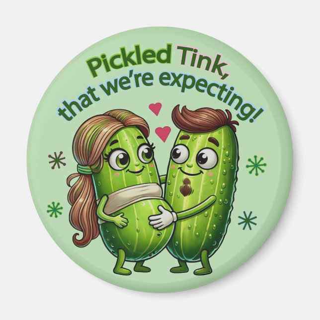 Aimant Pickled Tink que nous attendons Pickle Couple (Devant)