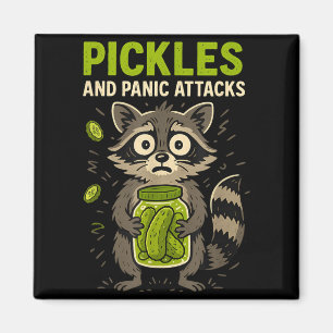 Aimant Pickles et crises de panique Raton laveur Trash Pa