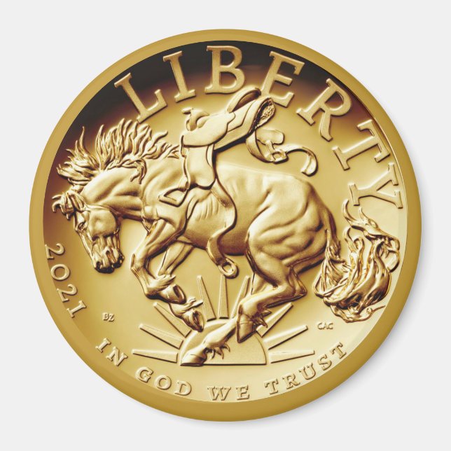 Aimant Pièce de cheval de la Liberté  (Devant)
