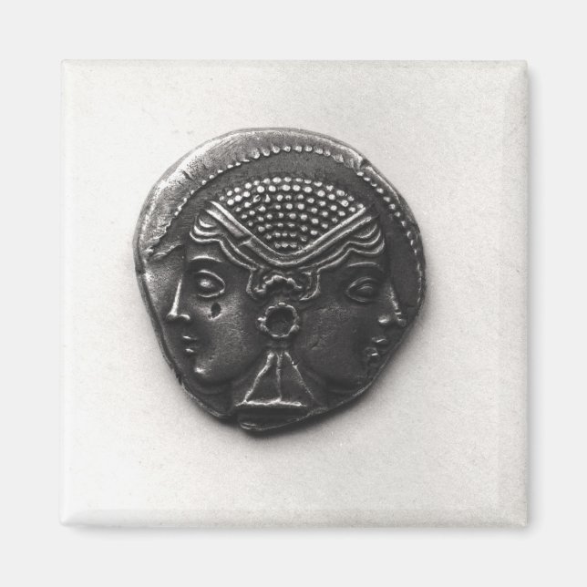 Aimant Pièce de Lampsacus avec tête Janiforme (Devant)