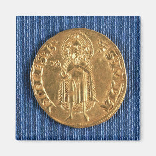 Aimant Pièce d'or, avec St John le baptiste, XVIème