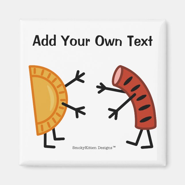 Aimant Pierogi & Kielbasa - Personnalisable (Devant)