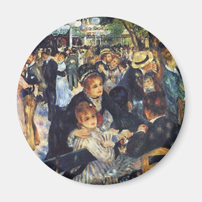 Aimant Pierre Auguste Renoir - Danse au Moulin de la G (Devant)
